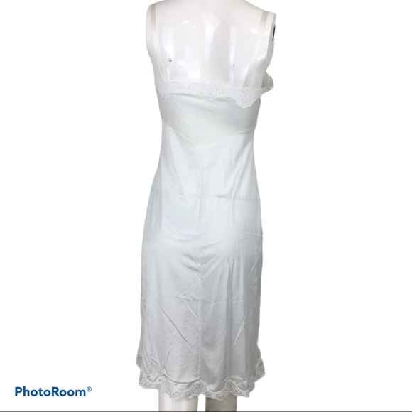 Vintage White Full Slip dress FRENCH MAID - Picture 2 of 16